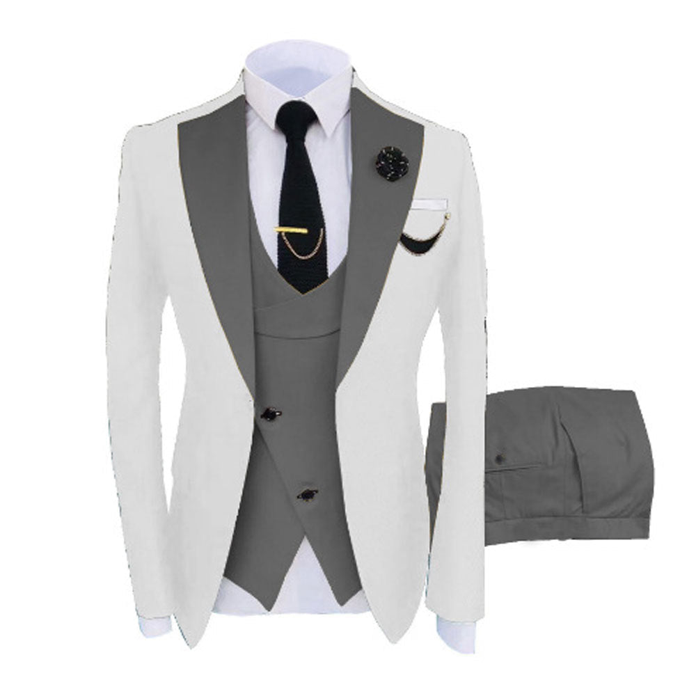 Costume trois pièces pour homme, couleurs mixtes, élégant et confortable - IVOIRART.COM