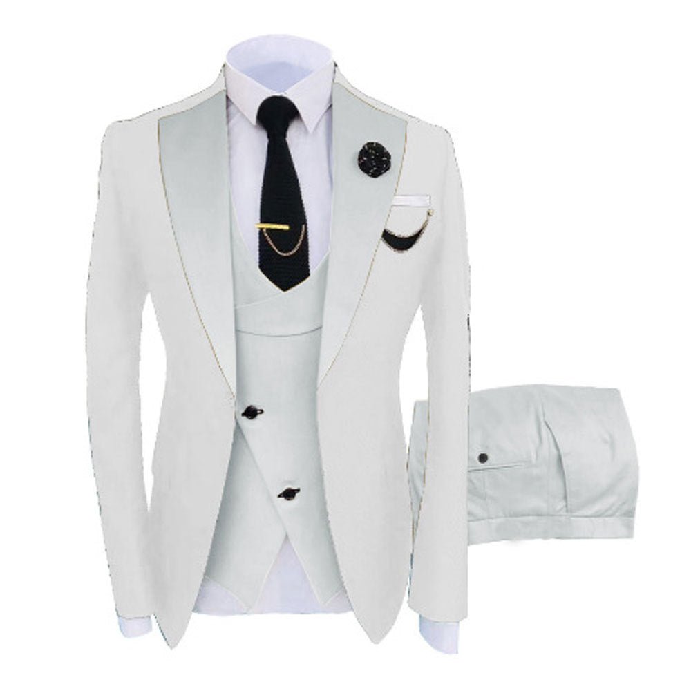 Costume trois pièces pour homme, couleurs mixtes, élégant et confortable - IVOIRART.COM
