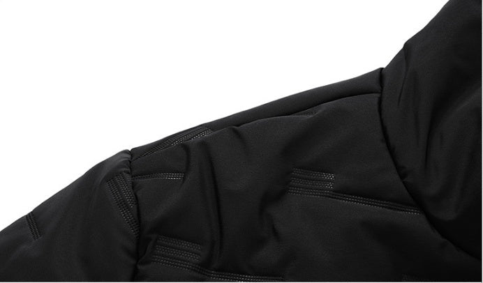 Costumes pour hommes automne-hiver avec doudounes matelassées et capuche - IVOIRART.COM