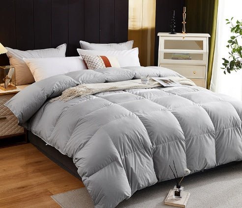 Couette en duvet d'oie haut de gamme en coton éclatant, cadeau idéal hiver - IVOIRART.COM