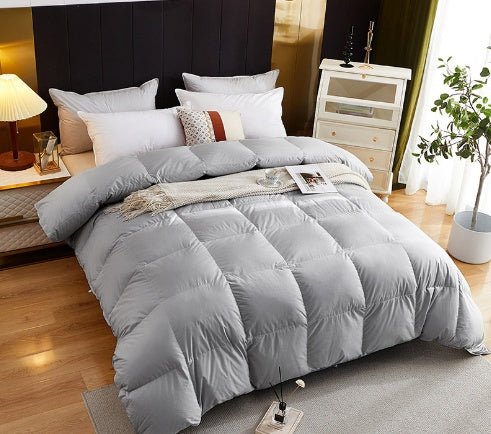 Couette en duvet d'oie haut de gamme en coton éclatant, cadeau idéal hiver - IVOIRART.COM