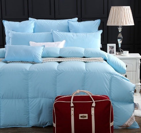 Couette en duvet d'oie haut de gamme en coton éclatant, cadeau idéal hiver - IVOIRART.COM