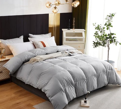 Couette en duvet d'oie haut de gamme en coton éclatant, cadeau idéal hiver - IVOIRART.COM