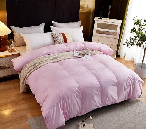Couette en duvet d'oie haut de gamme en coton éclatant, cadeau idéal hiver - IVOIRART.COM