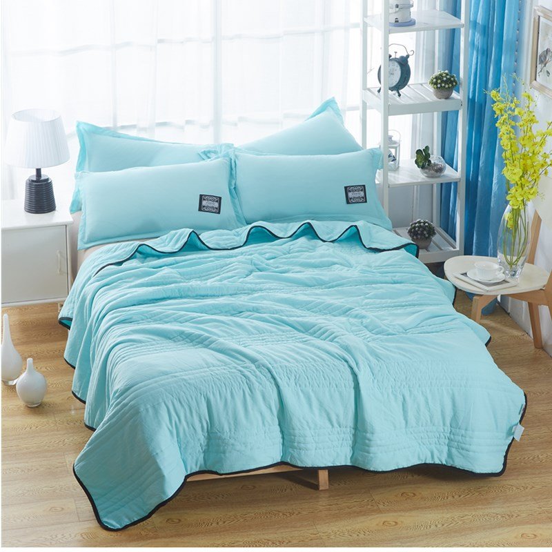 Couette rafraîchissante unie été, édredon léger compressible pour climatisation - IVOIRART.COM