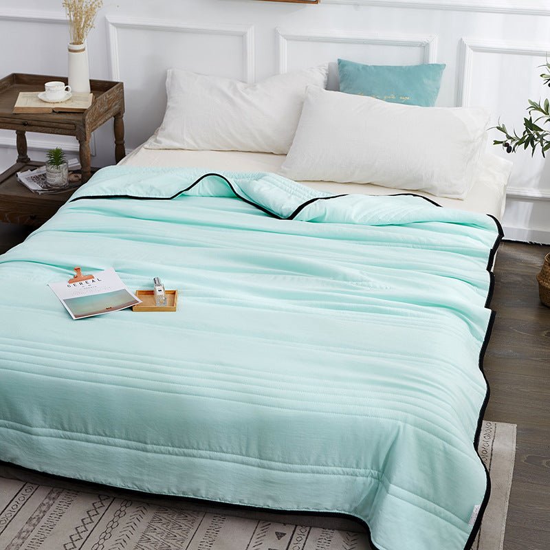 Couette rafraîchissante unie été, édredon léger compressible pour climatisation - IVOIRART.COM
