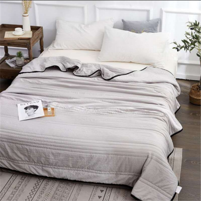 Couette rafraîchissante unie été, édredon léger compressible pour climatisation - IVOIRART.COM