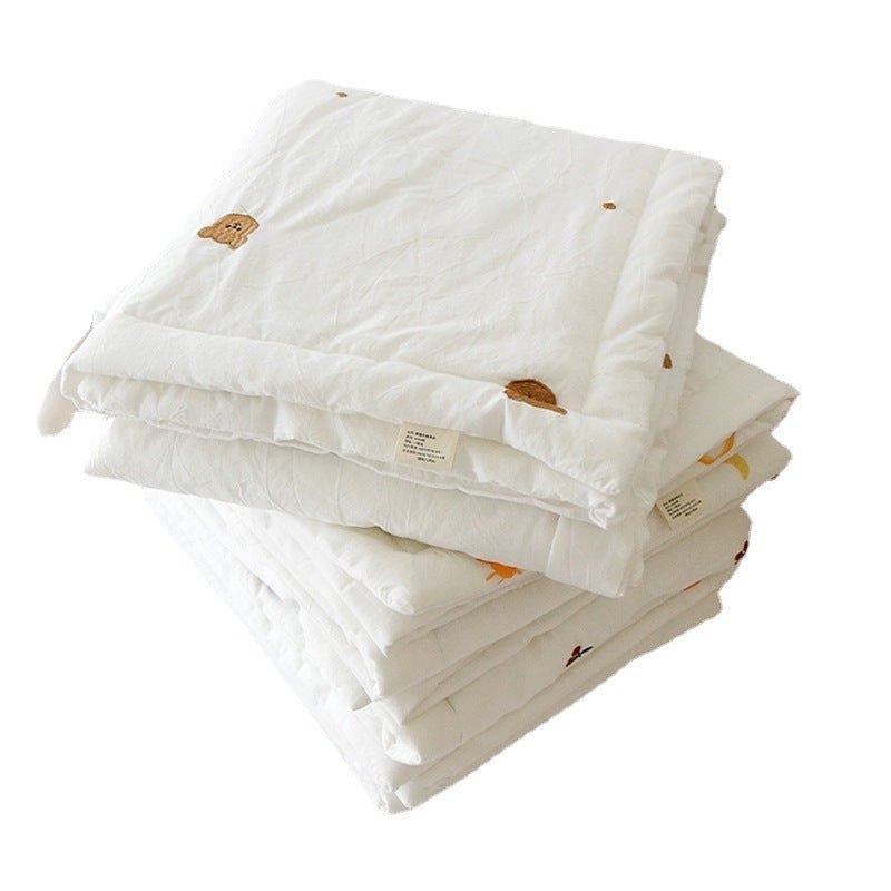 Couette universelle brodée en coton pour bébé, lavage à l'eau, toutes saisons, 80x120 à 120x150 cm - IVOIRART.COM