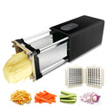 Coupe-frites électrique multifonction avec lames en acier inoxydable pour légumes et pommes de terre, usage commercial et domestique - IVOIRART.COM
