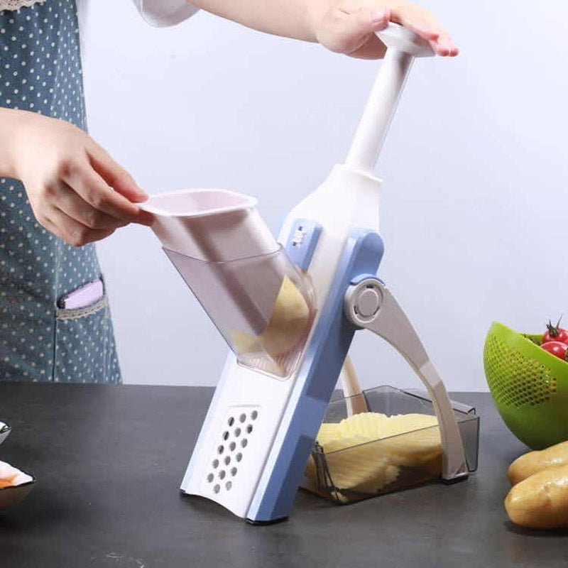 Coupe-légumes multifonction 5-en-1 pour cuisine, pratique et polyvalent - IVOIRART.COM