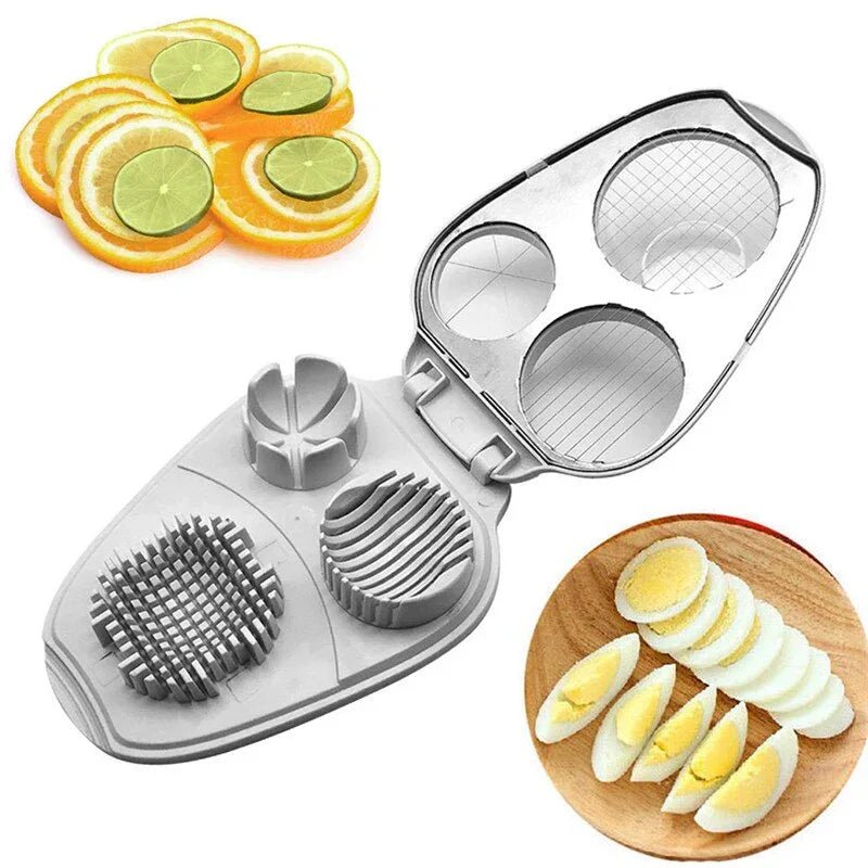 Coupe - légumes multifonction compact 3 - en - 1 pour trancher, découper et évider - IVOIRART.COM
