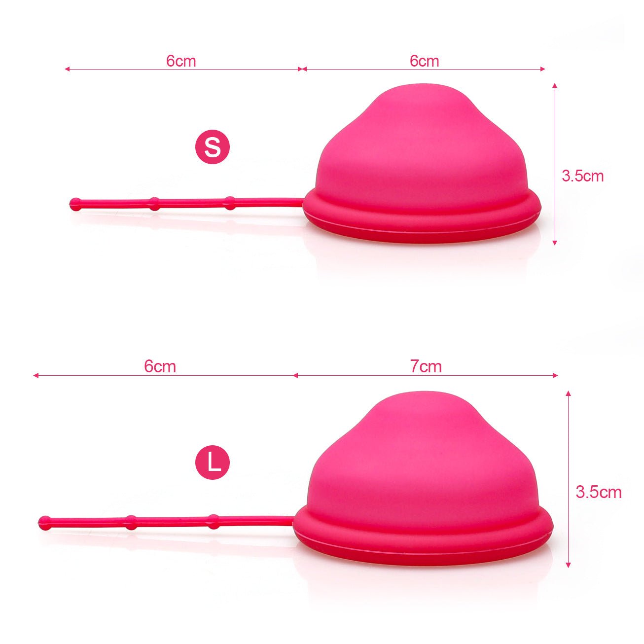 Coupe menstruelle en silicone forme cœur avec sac et boîte pour femmes - IVOIRART.COM