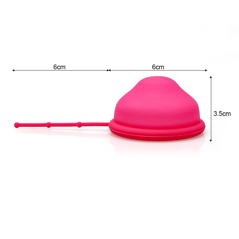 Coupe menstruelle en silicone forme cœur avec sac et boîte pour femmes - IVOIRART.COM