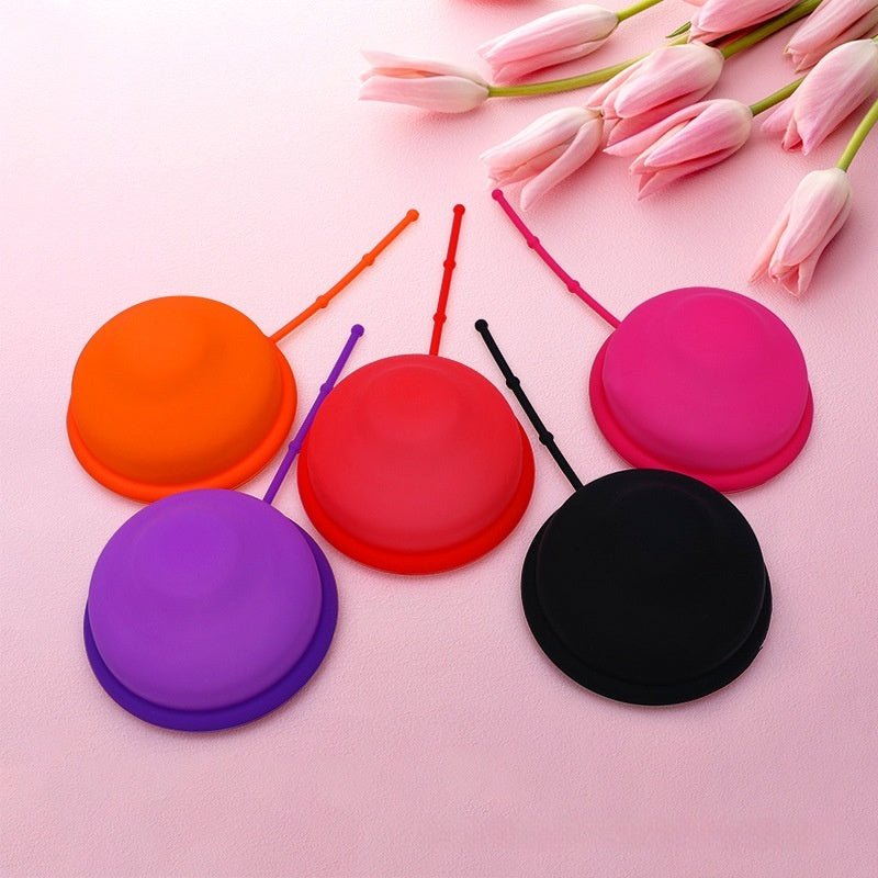 Coupe menstruelle en silicone forme cœur avec sac et boîte pour femmes - IVOIRART.COM
