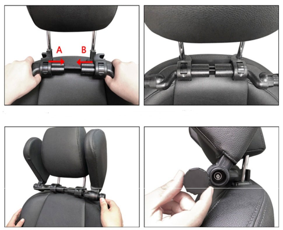 Coussin appuie - tête de voiture ajustable en cuir PU, doux et confortable pour le cou, accessoires voiture - IVOIRART.COM