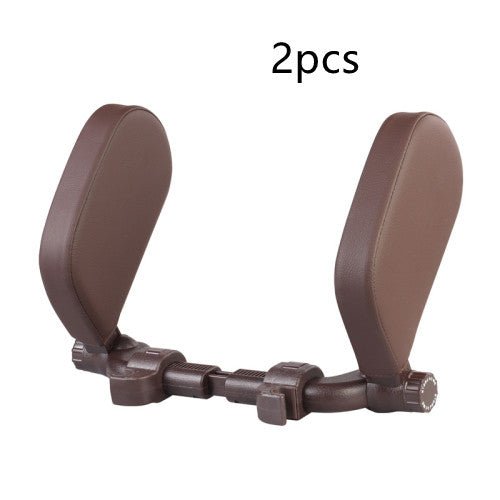 Coussin appuie - tête de voiture ajustable en cuir PU, doux et confortable pour le cou, accessoires voiture - IVOIRART.COM