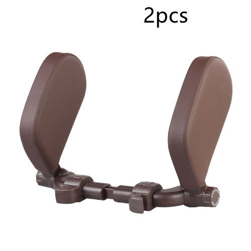 Coussin appuie - tête de voiture ajustable en cuir PU, doux et confortable pour le cou, accessoires voiture - IVOIRART.COM