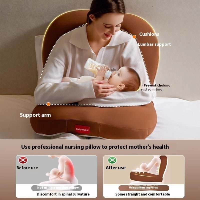 Coussin d’Allaitement Multifonctionnel en Forme de Pente Bébé pour un Confort Optimal - IVOIRART.COM