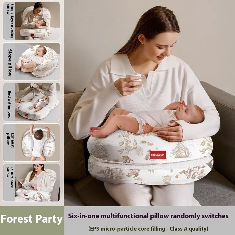 Coussin d’Allaitement Multifonctionnel en Forme de Pente Bébé pour un Confort Optimal - IVOIRART.COM