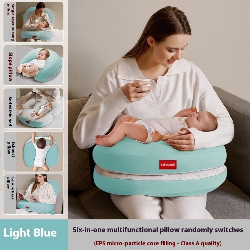 Coussin d’Allaitement Multifonctionnel en Forme de Pente Bébé pour un Confort Optimal - IVOIRART.COM