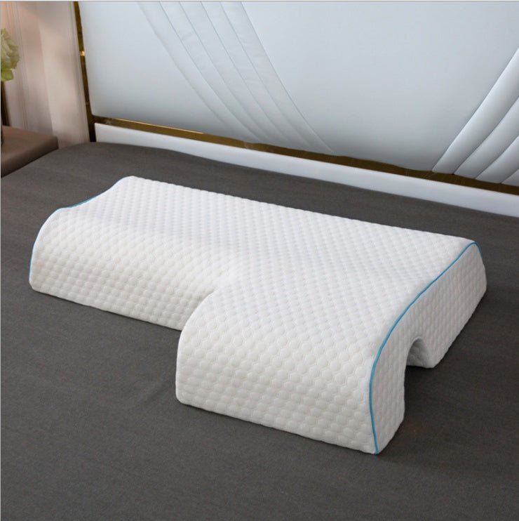 Coussin d’Appui en Arc pour Couples avec Mousse à Mémoire de Forme à Rebond Lent - IVOIRART.COM