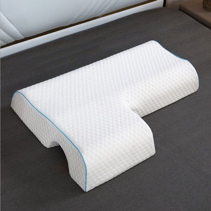 Coussin d’Appui en Arc pour Couples avec Mousse à Mémoire de Forme à Rebond Lent - IVOIRART.COM
