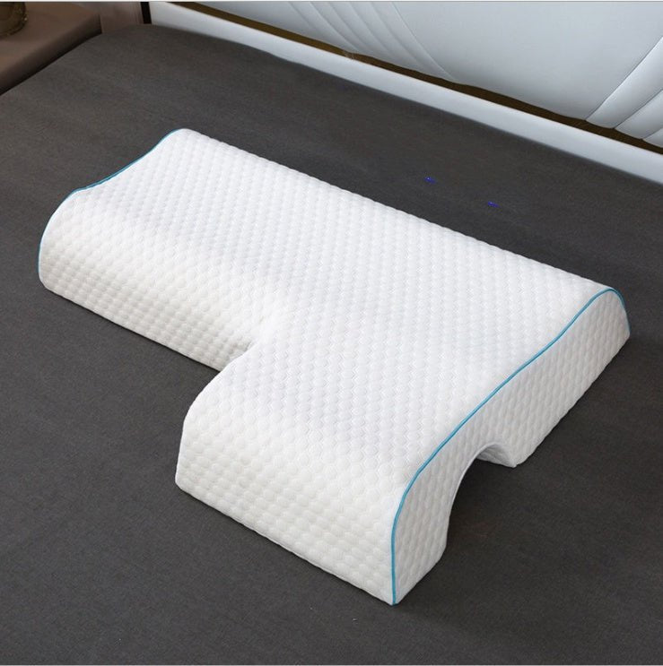 Coussin d’Appui en Arc pour Couples avec Mousse à Mémoire de Forme à Rebond Lent - IVOIRART.COM