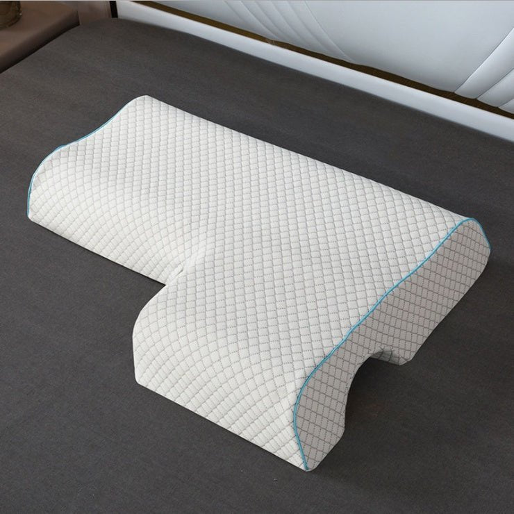 Coussin d’Appui en Arc pour Couples avec Mousse à Mémoire de Forme à Rebond Lent - IVOIRART.COM