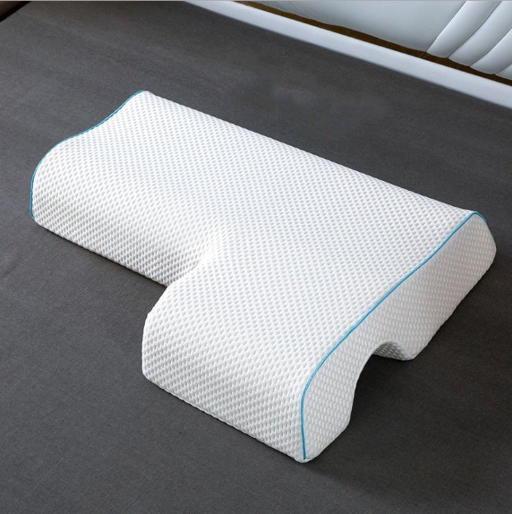 Coussin d’Appui en Arc pour Couples avec Mousse à Mémoire de Forme à Rebond Lent - IVOIRART.COM