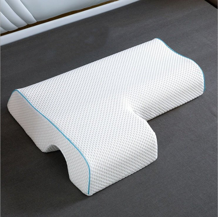 Coussin d’Appui en Arc pour Couples avec Mousse à Mémoire de Forme à Rebond Lent - IVOIRART.COM