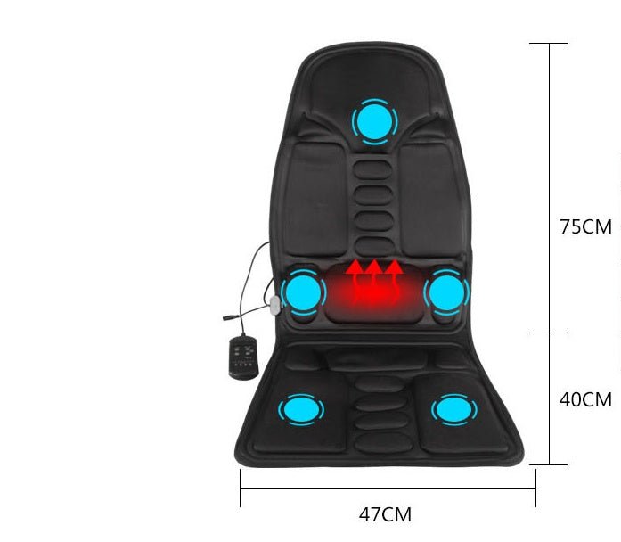 Coussin de massage vibration double usage voiture et domicile pour fauteuil (80 caractères) - IVOIRART.COM