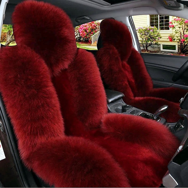 Coussin de siège auto hiver doux en laine et cachemire pour confort individuel - IVOIRART.COM
