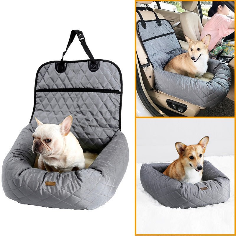 Coussin de siège pliable 2-en-1 pour chien, lit et matelas épais multi-usages - IVOIRART.COM