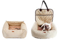 Coussin de siège pliable 2-en-1 pour chien, lit et matelas épais multi-usages - IVOIRART.COM