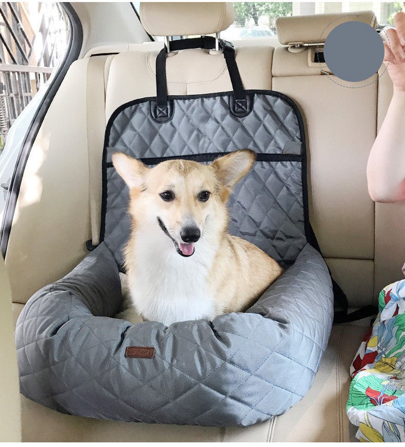 Coussin de siège pliable 2-en-1 pour chien, lit et matelas épais multi-usages - IVOIRART.COM