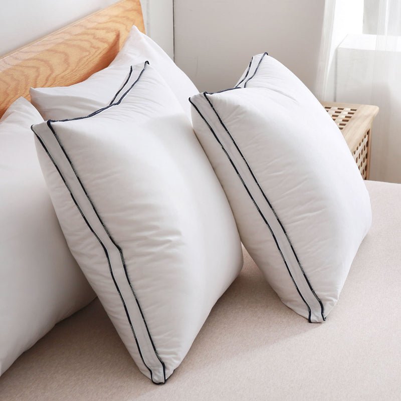 Coussin d’oreiller en plume d’oie ultra doux pour un confort naturel et relaxant - IVOIRART.COM