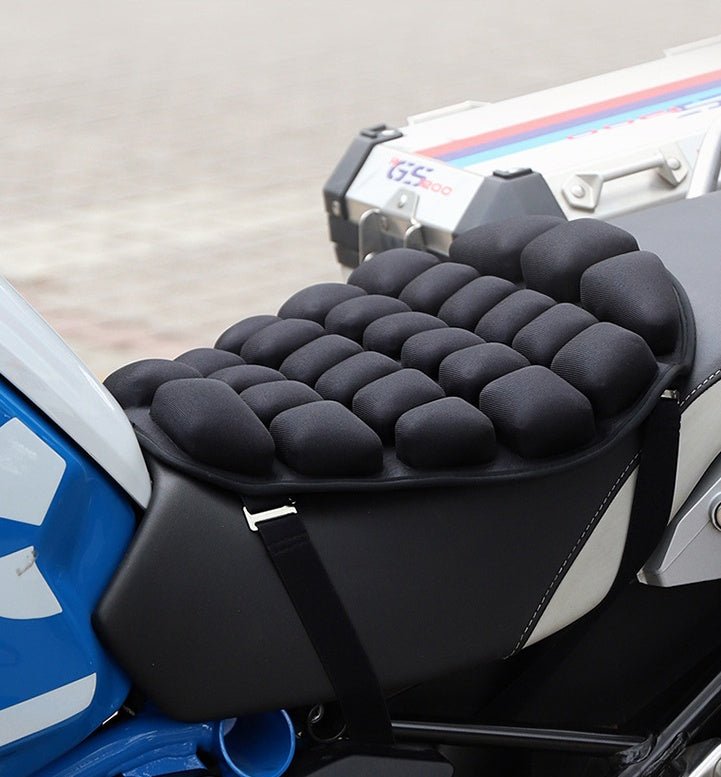 Coussin moto avec airbag tridimensionnel en TPU et LYCRA pour confort optimal - IVOIRART.COM