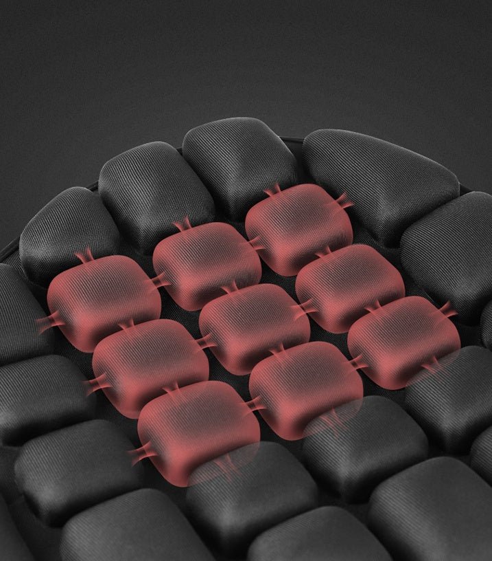 Coussin moto avec airbag tridimensionnel en TPU et LYCRA pour confort optimal - IVOIRART.COM