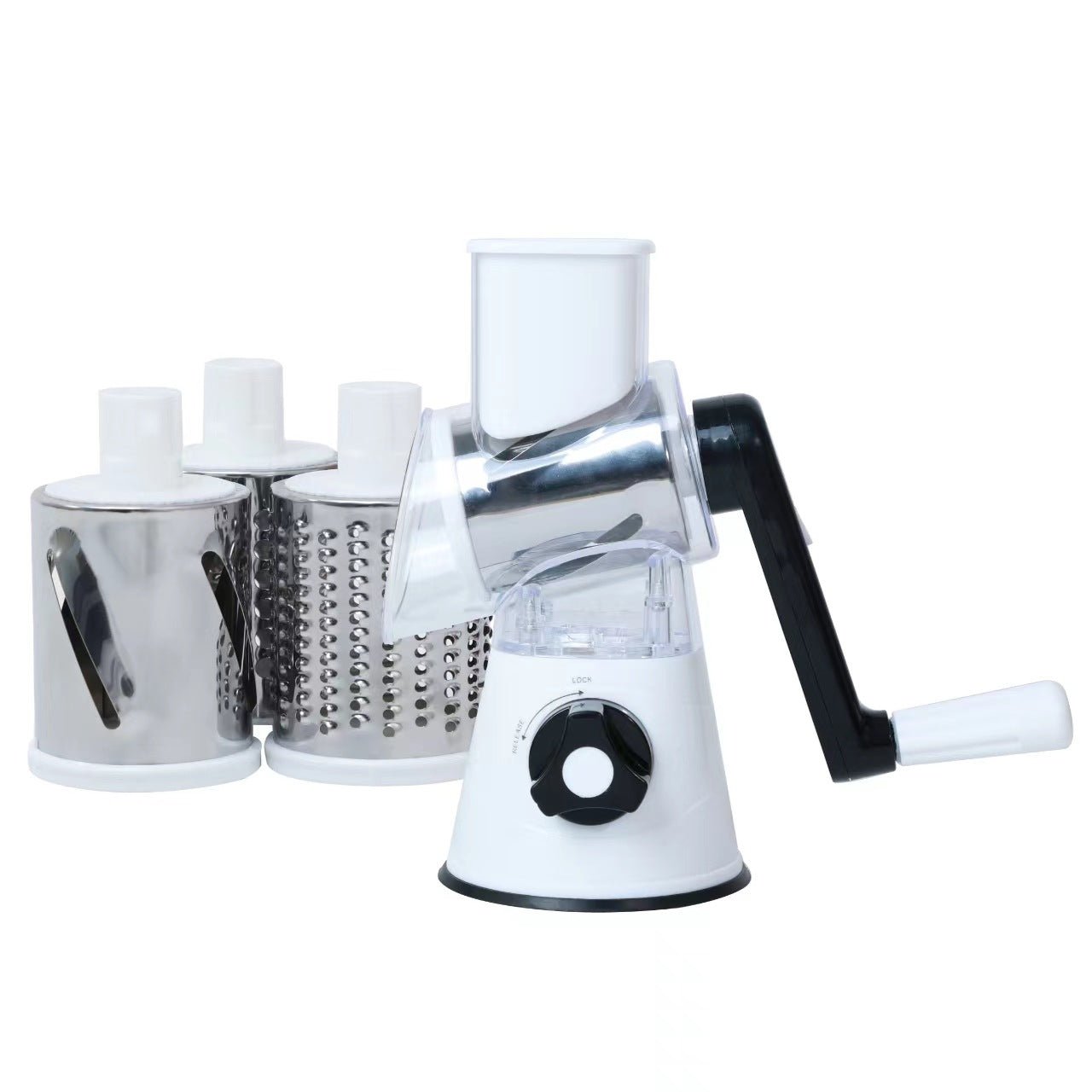 Couteau multifonction presse - légumes hachoir trancheur râpe rond pour patate carotte - IVOIRART.COM