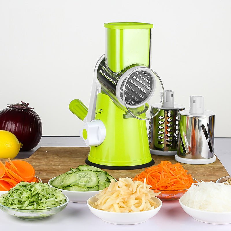 Couteau multifonction presse - légumes hachoir trancheur râpe rond pour patate carotte - IVOIRART.COM