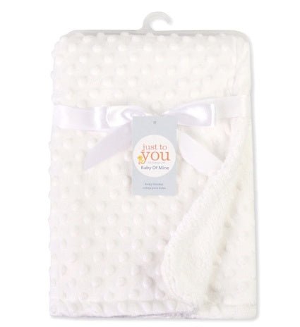 Couverture Bébé Naissance à Pois Polaires Enveloppe Nid d'Ange Double Couche - IVOIRART.COM