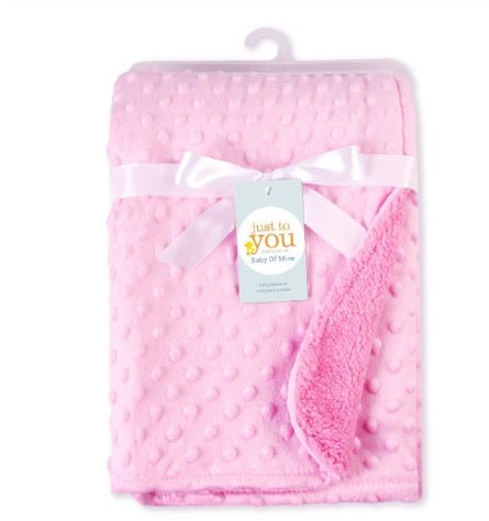 Couverture Bébé Naissance à Pois Polaires Enveloppe Nid d'Ange Double Couche - IVOIRART.COM