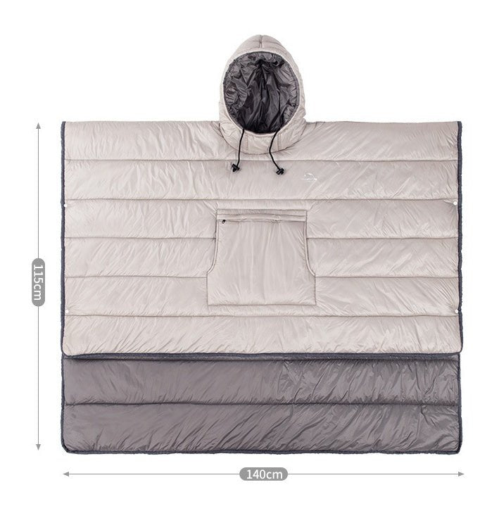 Couverture de Camping Portable Chaude Sac de Couchage à Porter Voyage Cape - IVOIRART.COM
