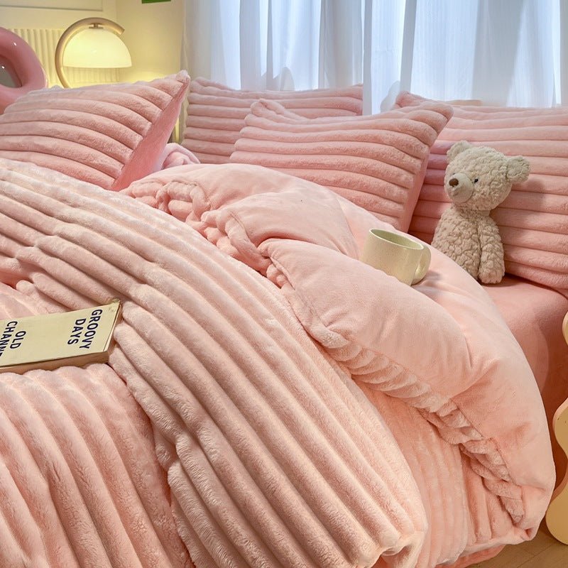 Couverture épaisse haut de gamme en fibre de lait d’angora dépoilée - IVOIRART.COM