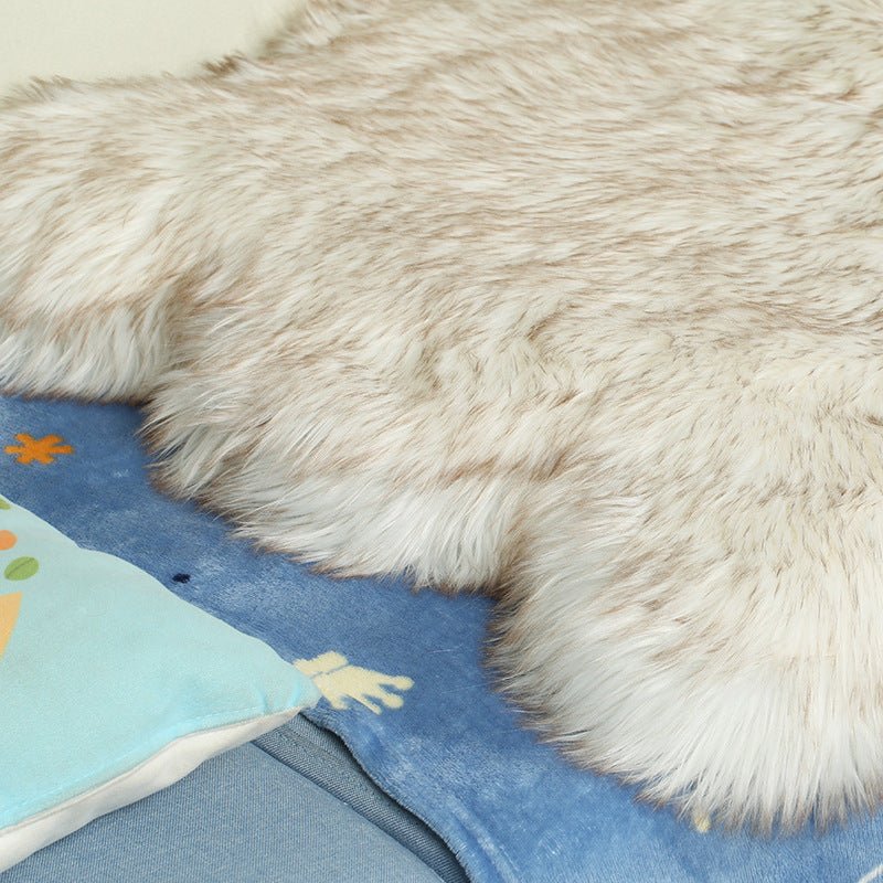 Couverture Pelucheuse Longue et Douce, Chaude, Confortable pour Animaux de Compagnie - IVOIRART.COM