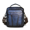 Crazy Horse Leather Retro Men's 8-inch One-shoulder Diagonal Bag - IVOIRART.COM