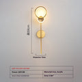 Creative Bedroom Bedside Lamp Modern Minimalist Wall Lamp with LED Iron Acrylics - IVOIRART.COM