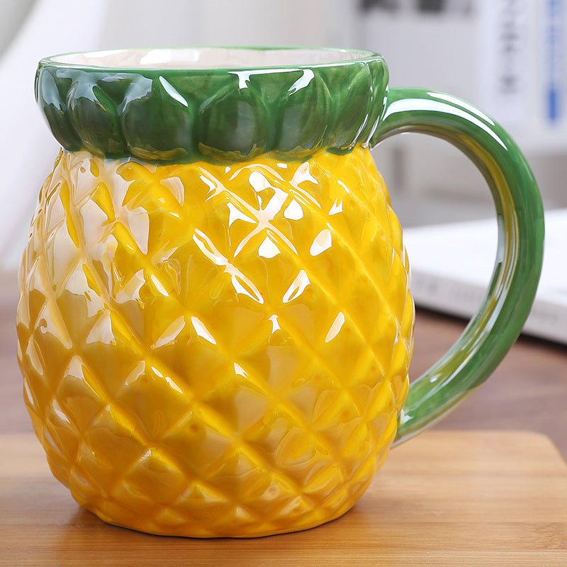 Creative Cute Pet Fruit Cup Ceramic Mug Custom Children Water Cup Milk Cup European And American Office Cup - IVOIRART.COM