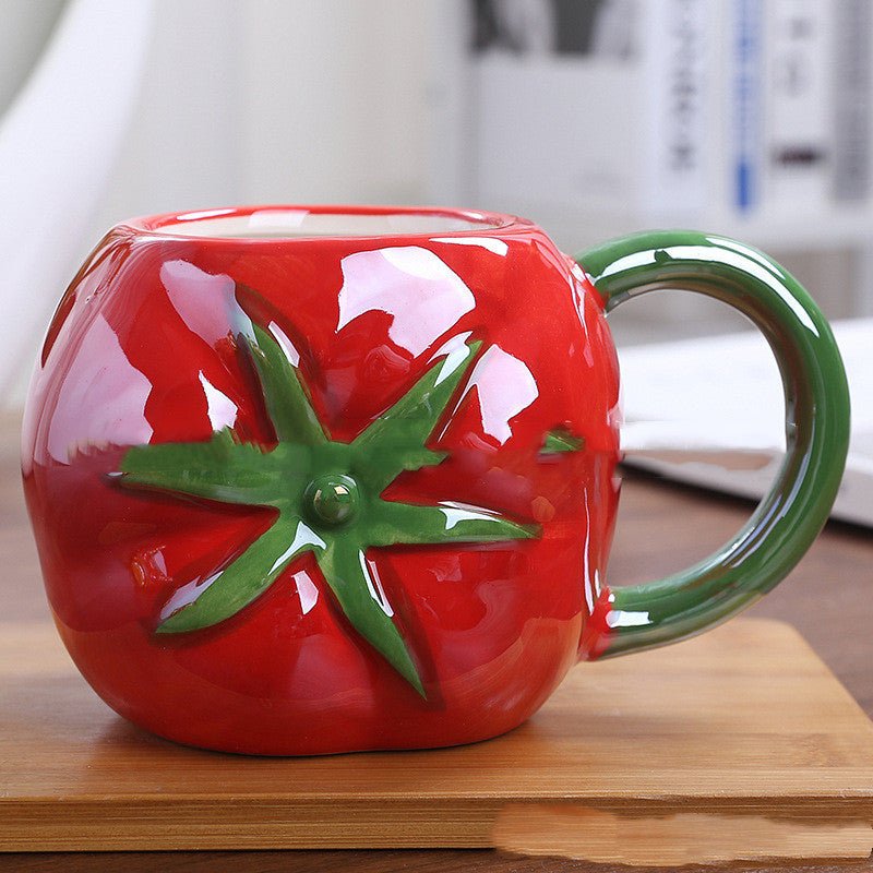 Creative Cute Pet Fruit Cup Ceramic Mug Custom Children Water Cup Milk Cup European And American Office Cup - IVOIRART.COM