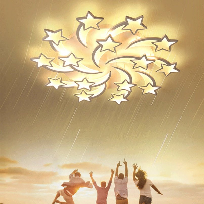 Creative Household Modern Atmospheric Ceiling Lamp for 15-30 m² Rooms LED 220VAC - IVOIRART.COM